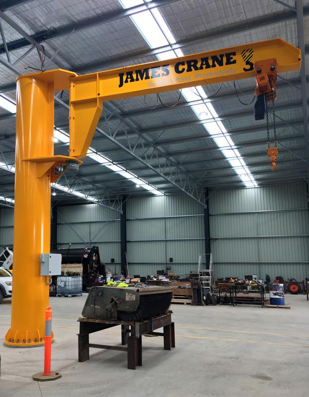 James Crane Jib Crane 5,000kg - Motorised Slew - 3m Span