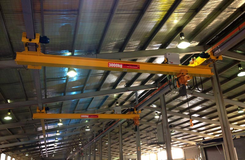 James Crane Overhead Crane 3,000kg - Underslung - Supported from Roof